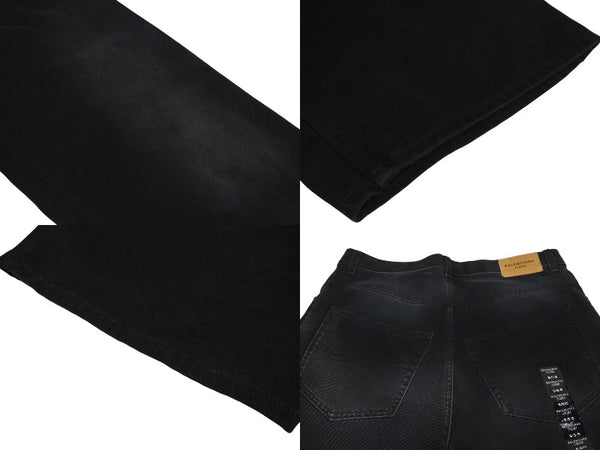 Very good condition BALENCIAGA DENIM SIZE STICKER BAGGY LARGE BAGGY FIT denim pants 767977 Size S Washed Used 4c069829