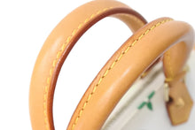 画像をギャラリービューアに読み込む, LOUIS VUITTON ルイヴィトン ミニスピーディ ミニボストンバッグ M92645 PVC ヌメ革 ホワイト マルチカラー 美品 中古 4c069881