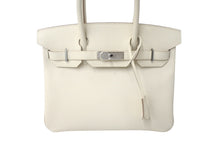 Load image into Gallery viewer, 極美品 HERMES エルメス BIRKIN バーキン30 ハンドバッグ クレ エプソン シルバー金具 C刻印 中古 4c700020