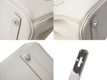 Load image into Gallery viewer, 極美品 HERMES エルメス BIRKIN バーキン30 ハンドバッグ クレ エプソン シルバー金具 C刻印 中古 4c700020