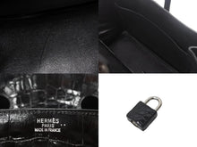 Load image into Gallery viewer, HERMES エルメス バーキン35 ブラック ニロティカス シルバー金具 ハンドバッグ □G刻印 中古 4c700019