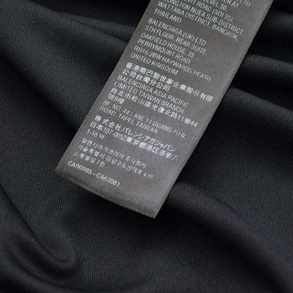 新品同様 BALENCIAGA バレンシアガ 24SS PARIS SOCCER パリ サッカーゲームシャツ 778972 サイズ1 ブラック 中古 4a007004