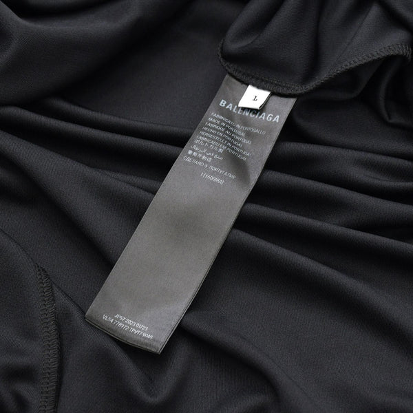 新品同様 BALENCIAGA バレンシアガ 24SS PARIS SOCCER パリ サッカーゲームシャツ 778972 サイズ1 ブラック 中古 4a007004
