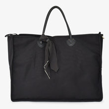 Load image into Gallery viewer, 新品未使用 KAPITAL キャピタル MILK BAG XXL ミルクバッグ XXL トートバッグ K1804XB807 キャンバス レザー ブラック 中古 4c070345
