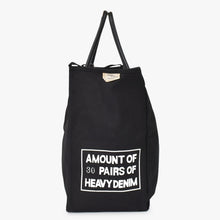 Load image into Gallery viewer, 新品未使用 KAPITAL キャピタル MILK BAG XXL ミルクバッグ XXL トートバッグ K1804XB807 キャンバス レザー ブラック 中古 4c070345