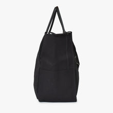 Load image into Gallery viewer, 新品未使用 KAPITAL キャピタル MILK BAG XXL ミルクバッグ XXL トートバッグ K1804XB807 キャンバス レザー ブラック 中古 4c070345