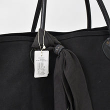Load image into Gallery viewer, 新品未使用 KAPITAL キャピタル MILK BAG XXL ミルクバッグ XXL トートバッグ K1804XB807 キャンバス レザー ブラック 中古 4c070345