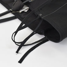 Load image into Gallery viewer, 新品未使用 KAPITAL キャピタル MILK BAG XXL ミルクバッグ XXL トートバッグ K1804XB807 キャンバス レザー ブラック 中古 4c070345