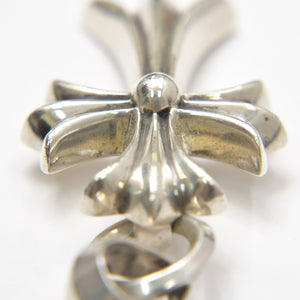 CHROME HEARTS クロムハーツ スモールCHクロス ウィズベイル ペンダント チャーム 重量約22.63g シルバー シルバー925 美品 中古 4a007036