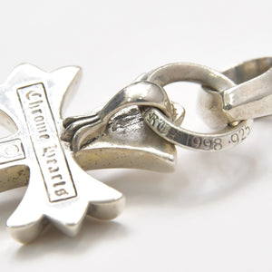CHROME HEARTS クロムハーツ スモールCHクロス ウィズベイル ペンダント チャーム 重量約22.63g シルバー シルバー925 美品 中古 4a007036