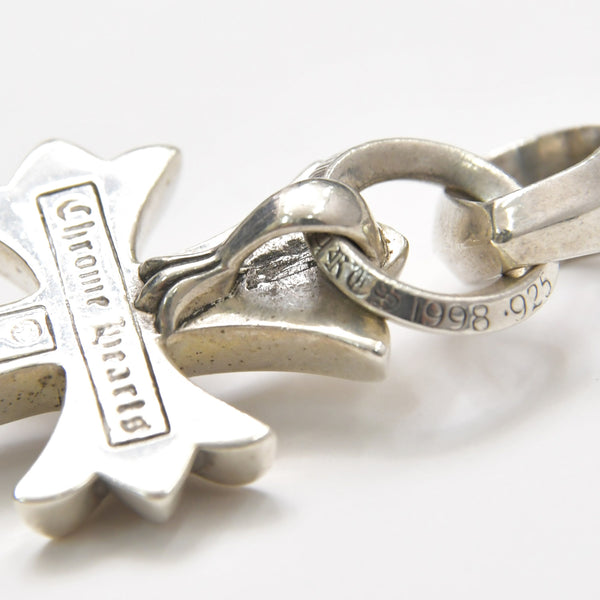 CHROME HEARTS クロムハーツ スモールCHクロス ウィズベイル ペンダント チャーム 重量約22.63g シルバー シルバー925 美品 中古 4a007036