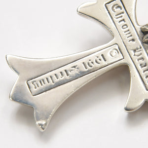 CHROME HEARTS クロムハーツ スモールCHクロス ウィズベイル ペンダント チャーム 重量約22.63g シルバー シルバー925 美品 中古 4a007036