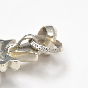 CHROME HEARTS クロムハーツ スモールCHクロス ウィズベイル ペンダント チャーム 重量約22.63g シルバー シルバー925 美品 中古 4a007036