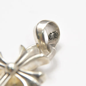 CHROME HEARTS クロムハーツ スモールCHクロス ウィズベイル ペンダント チャーム 重量約22.63g シルバー シルバー925 美品 中古 4a007036
