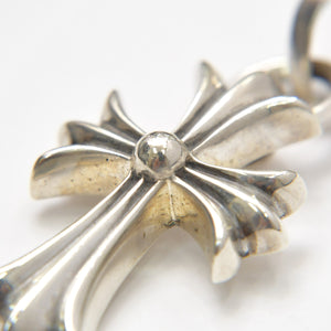CHROME HEARTS クロムハーツ スモールCHクロス ウィズベイル ペンダント チャーム 重量約22.63g シルバー シルバー925 美品 中古 4a007036