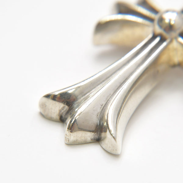 CHROME HEARTS クロムハーツ スモールCHクロス ウィズベイル ペンダント チャーム 重量約22.63g シルバー シルバー925 美品 中古 4a007036