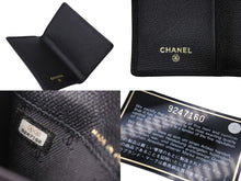 Load image into Gallery viewer, 極美品 CHANEL シャネル カードケース ココマーク 9番台 フランス製 レザー ブラック ゴールド金具 中古 4c070437