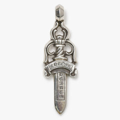 極美品 CHROME HEARTS クロムハーツ LARGE DAGGER ラージダガーペンダントトップ シルバー シルバー925 重量約39.25g 中古 4a007044