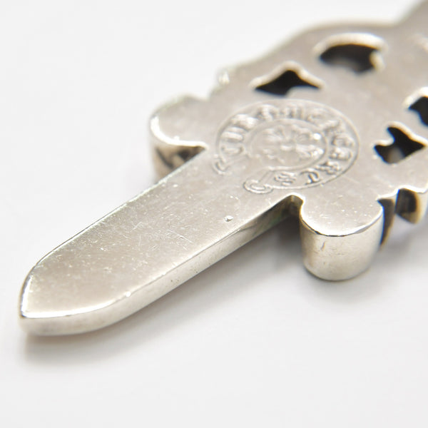 極美品 CHROME HEARTS クロムハーツ LARGE DAGGER ラージダガーペンダントトップ シルバー シルバー925 重量約39.25g 中古 4a007044