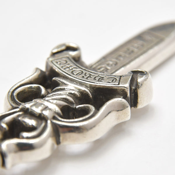 極美品 CHROME HEARTS クロムハーツ LARGE DAGGER ラージダガーペンダントトップ シルバー シルバー925 重量約39.25g 中古 4a007044