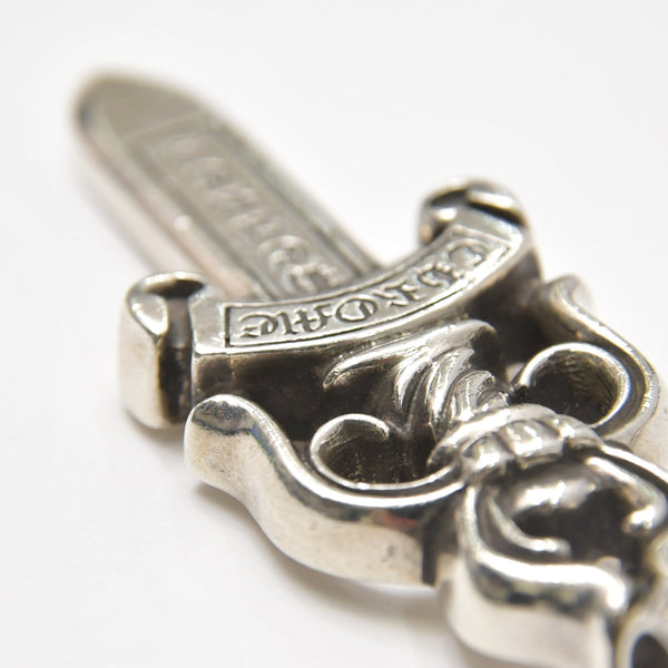 極美品 CHROME HEARTS クロムハーツ LARGE DAGGER ラージダガーペンダントトップ シルバー シルバー925 重量約39.25g 中古 4a007044