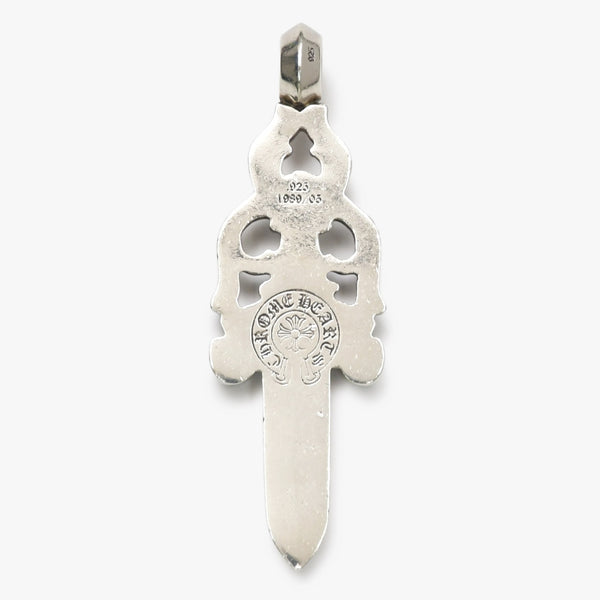 極美品 CHROME HEARTS クロムハーツ LARGE DAGGER ラージダガーペンダントトップ シルバー シルバー925 重量約39.25g 中古 4a007044