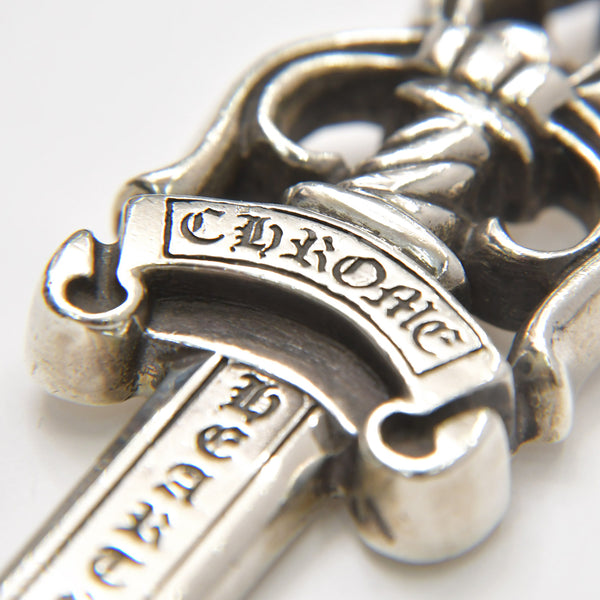 極美品 CHROME HEARTS クロムハーツ LARGE DAGGER ラージダガーペンダントトップ シルバー シルバー925 重量約39.25g 中古 4a007044