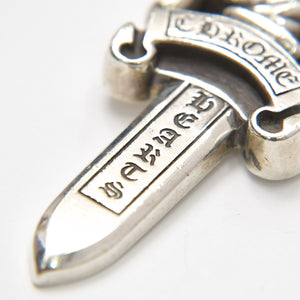 極美品 CHROME HEARTS クロムハーツ LARGE DAGGER ラージダガーペンダントトップ シルバー シルバー925 重量約39.25g 中古 4a007044