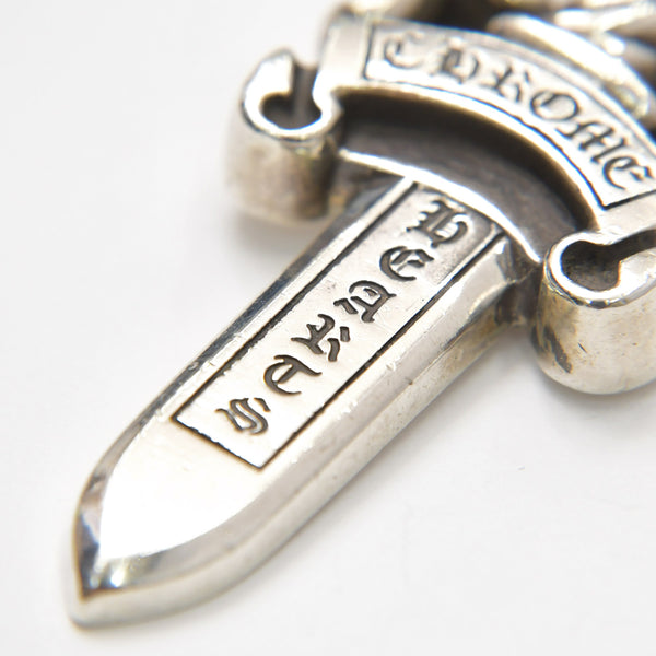 極美品 CHROME HEARTS クロムハーツ LARGE DAGGER ラージダガーペンダントトップ シルバー シルバー925 重量約39.25g 中古 4a007044