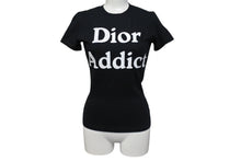 Load image into Gallery viewer, ChristianDior クリスチャンディオール アディクト Tシャツ 2H12155020 イタリア製 コットンブラック サイズ36 美品 中古 4c070455