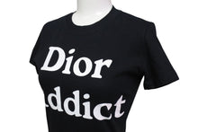 Load image into Gallery viewer, ChristianDior クリスチャンディオール アディクト Tシャツ 2H12155020 イタリア製 コットンブラック サイズ36 美品 中古 4c070455