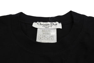 ChristianDior クリスチャンディオール アディクト Tシャツ 2H12155020 イタリア製 コットンブラック サイズ36 美品 中古 4c070455