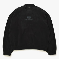 BALENCIAGA バレンシアガ Uniti Sports Icon モックネック フリース スウェットシャツ PJ71697975 フリース XSサイズ ブラック 美品 中古 4a007048