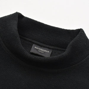 BALENCIAGA バレンシアガ Uniti Sports Icon モックネック フリース スウェットシャツ PJ71697975 フリース XSサイズ ブラック 美品 中古 4a007048
