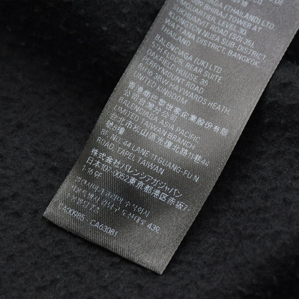 BALENCIAGA バレンシアガ Uniti Sports Icon モックネック フリース スウェットシャツ PJ71697975 フリース XSサイズ ブラック 美品 中古 4a007048