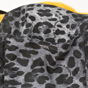 Very good condition Dolce&GDolce &amp; Gabbana bear motif backpack, animal series, fur, orange, used, item number 4a008545