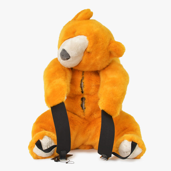 Very good condition Dolce&GDolce &amp; Gabbana bear motif backpack, animal series, fur, orange, used, item number 4a008545