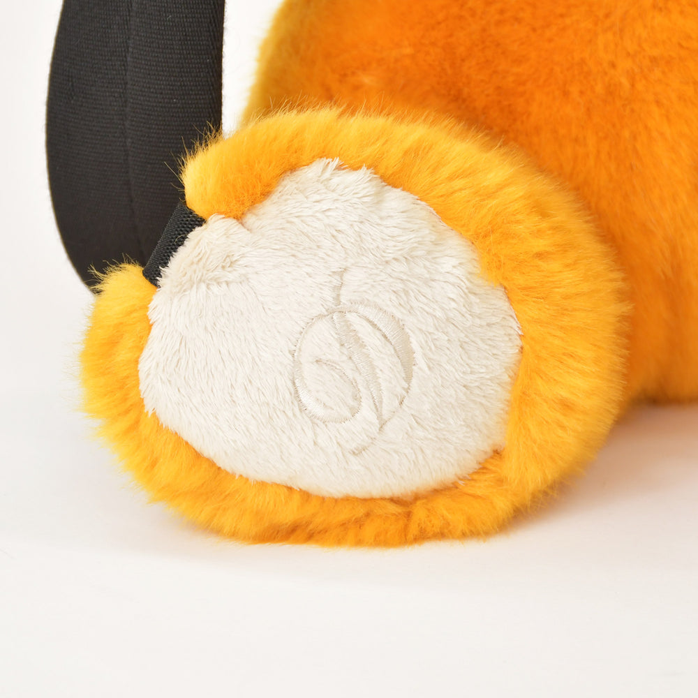 Very good condition Dolce&GDolce &amp; Gabbana bear motif backpack, animal series, fur, orange, used, item number 4a008545