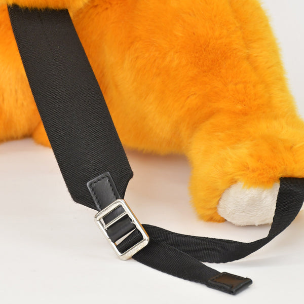 Very good condition Dolce&GDolce &amp; Gabbana bear motif backpack, animal series, fur, orange, used, item number 4a008545