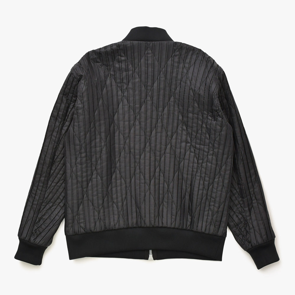 極美品 HOMME PLISSE ISSEY MIYAKE オム プリッセ イッセイ ミヤケ パデッド プリーツ ブルゾン HP73FC011 ブラック レッド 3サイズ アウター 中古 4a007066