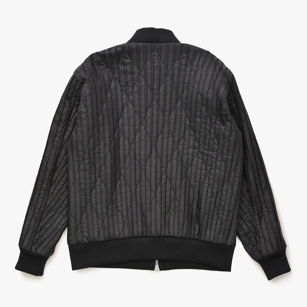 極美品 HOMME PLISSE ISSEY MIYAKE オム プリッセ イッセイ ミヤケ パデッド プリーツ ブルゾン HP73FC011 ブラック レッド 3サイズ アウター 中古 4a007066
