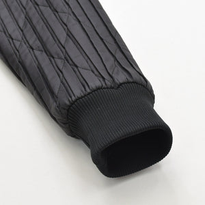 極美品 HOMME PLISSE ISSEY MIYAKE オム プリッセ イッセイ ミヤケ パデッド プリーツ ブルゾン HP73FC011 ブラック レッド 3サイズ アウター 中古 4a007066