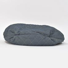 Load image into Gallery viewer, CHANEL シャネル ココカバスGM チェーントートバッグ A46887 13番台 ココマーク デニム キャンバス ストライプ シルバー金具 美品 中古 4b007857