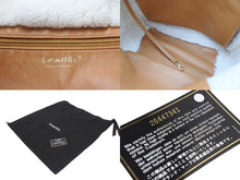 画像をギャラリービューアに読み込む, 極美品 CHANEL シャネル マトラッセ チェーントートバッグ 26番台 ムートン レザー ブラウン ホワイト マットゴールド金具 中古 4c071183