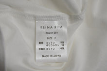 Load image into Gallery viewer, KEINA RITA ケイナリタ BOX TEE No.2 ボックスT コットン ホワイト サイズ F レディース 美品 中古 4c071352