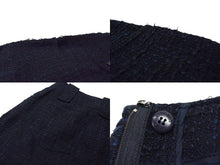 Load image into Gallery viewer, CHANEL シャネル ツイードスカート P17612V09981 サイズ36 ココマーク フランス製 ネイビー系 美品 中古 4c071423