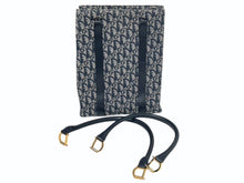 Load image into Gallery viewer, Christian Dior ディオール ハンドバッグ カバン スピーディ キャンバス トロッター柄 ネイビー 良品中古 4c071473