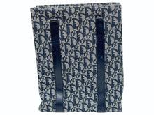 Load image into Gallery viewer, Christian Dior ディオール ハンドバッグ カバン スピーディ キャンバス トロッター柄 ネイビー 良品中古 4c071473