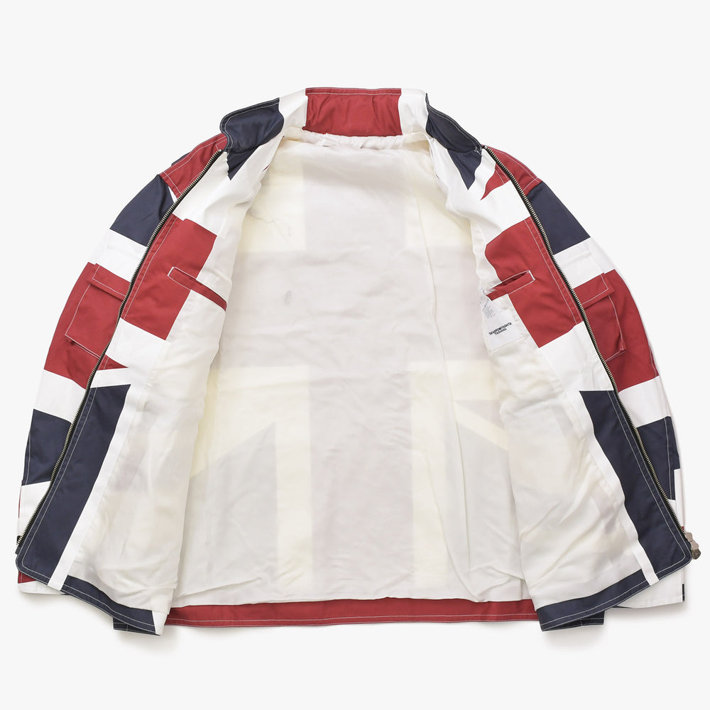 新品未使用品 TAKAHIROMIYASHITA TheSoloist タカヒロミヤシタザソロイスト Back Gusset Sleeve バックガセットスリーブ ジャケット レッド ホワイト ネイビー サイズ46 中古 4a007208