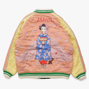 新品未使用 mononoke made モノノケ メイド REVERSIBLE SKA JAMBER リバーシブル スカジャン MT-MK8-0000-025 サイズL 中古 4a007256